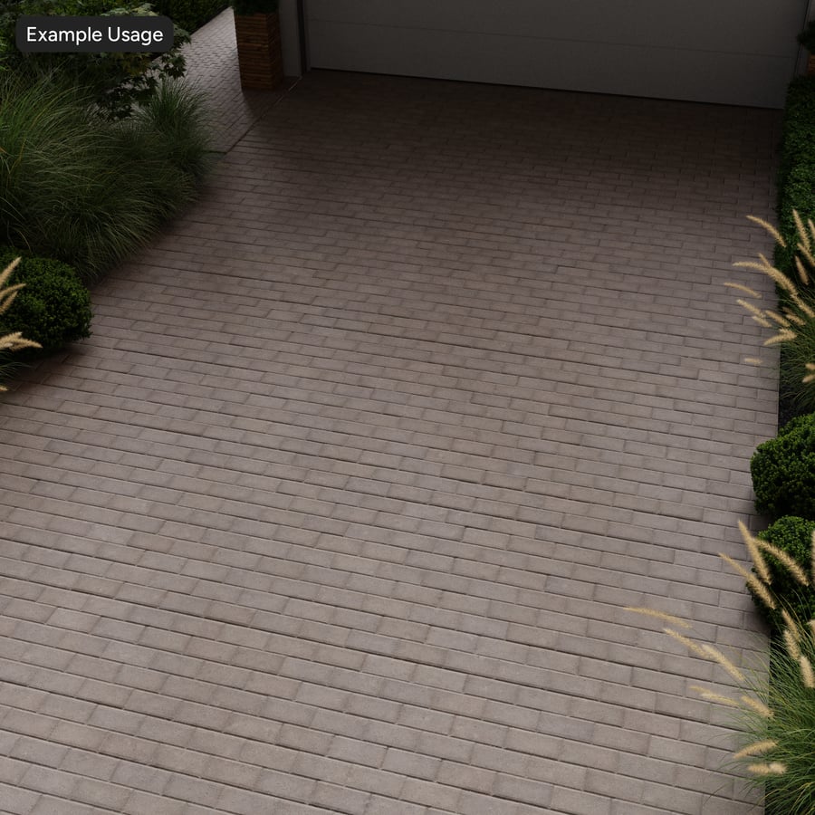 Stacked Running Concrete Block Paver Texture, Grey