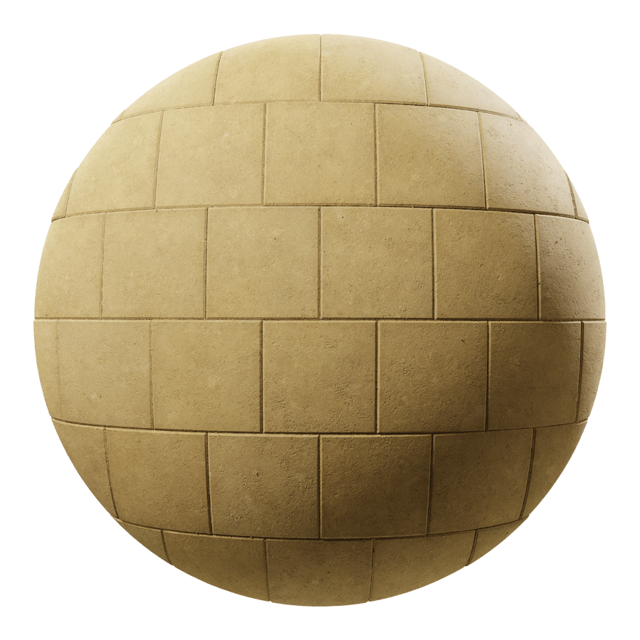 Square Running Paver Texture, Yellow