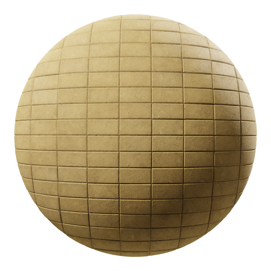 Stacked Concrete Block Paver Texture, Yellow