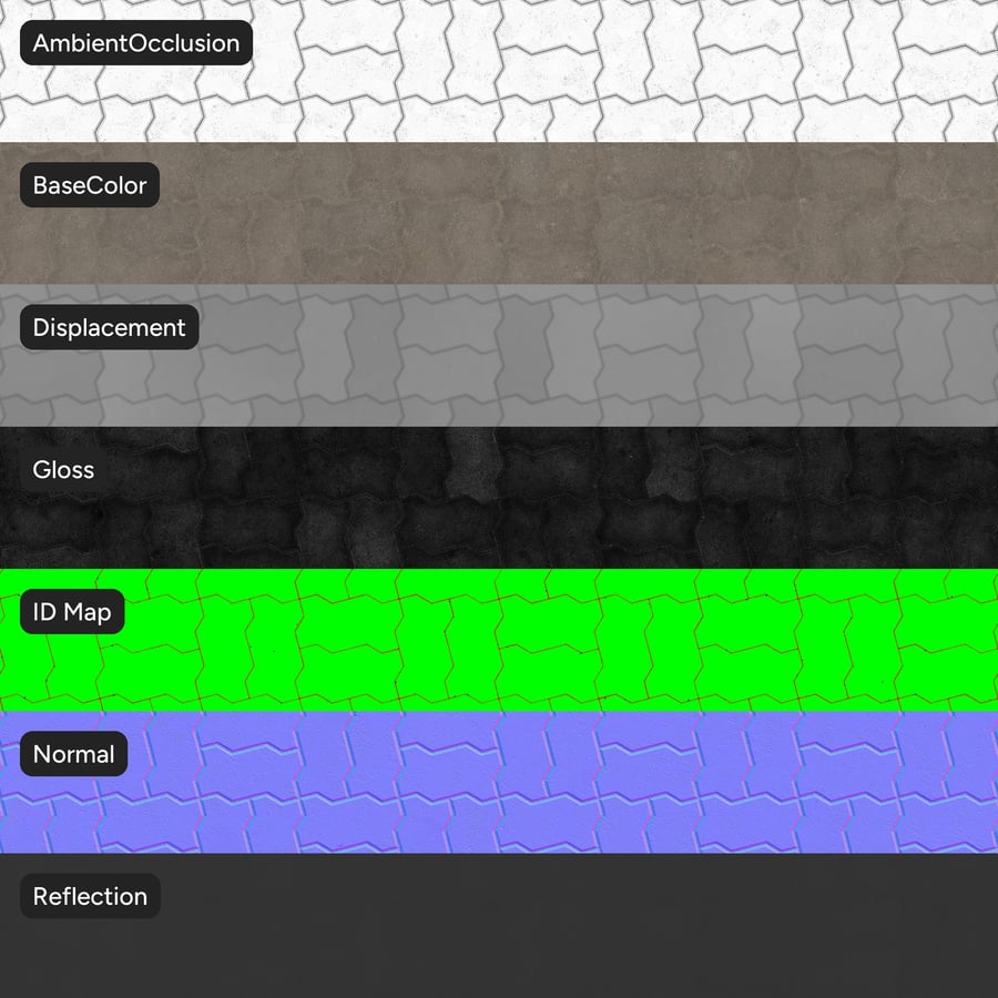 Textura de pavimentação Zigzag Basketweave, cinza