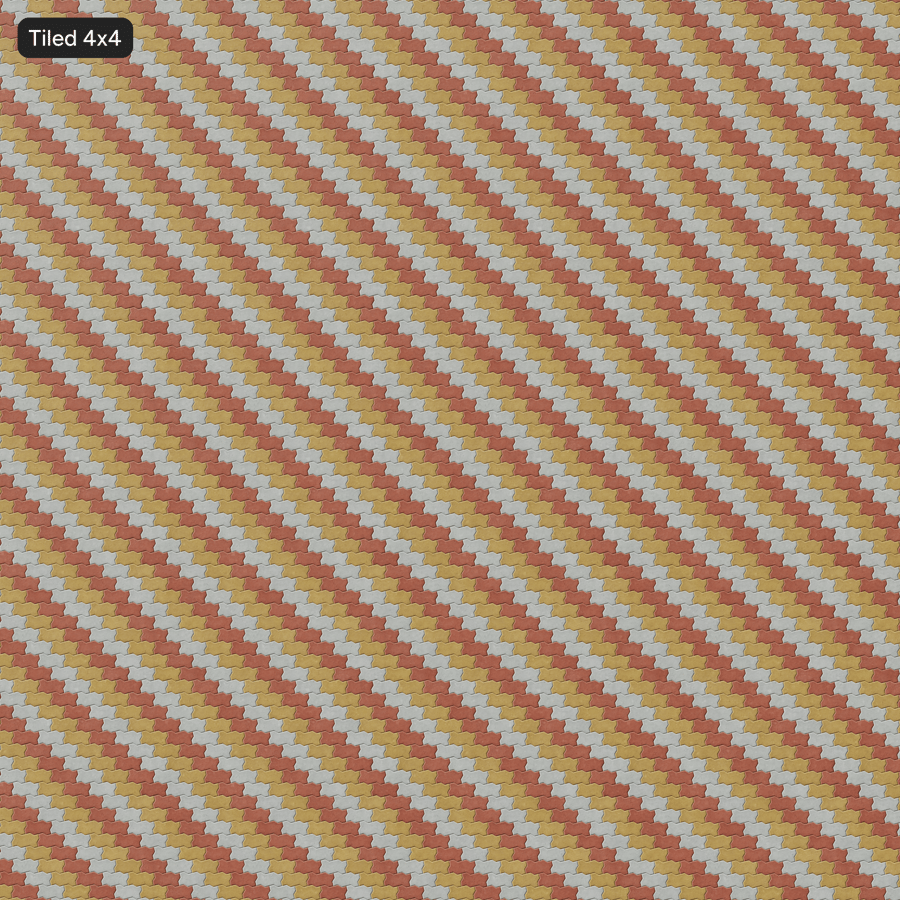 Zigzag Running Paver Texture, Rayas amarillas
