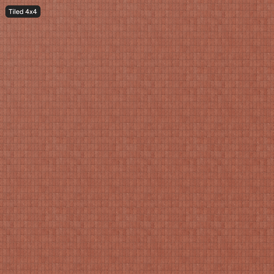 Zigzag Stacked Paver Texture, Red