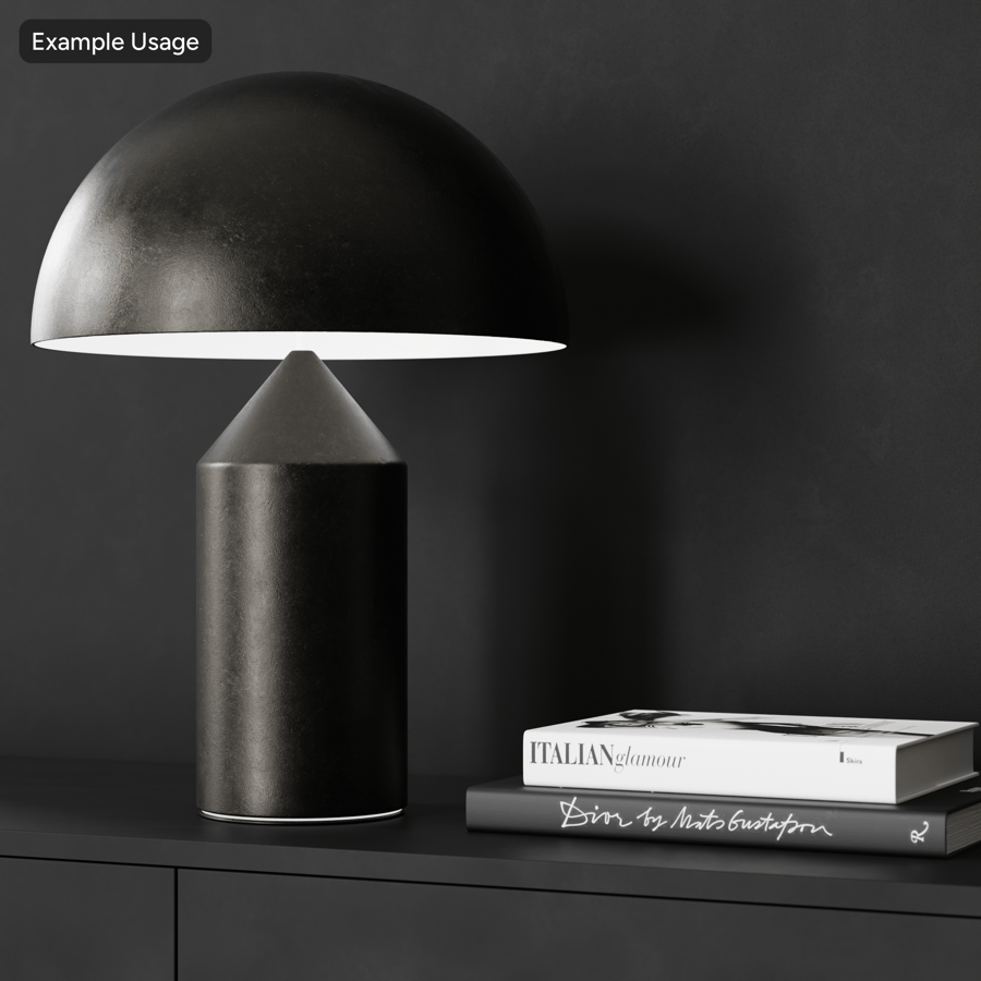 Cast Metal Texture, Black
