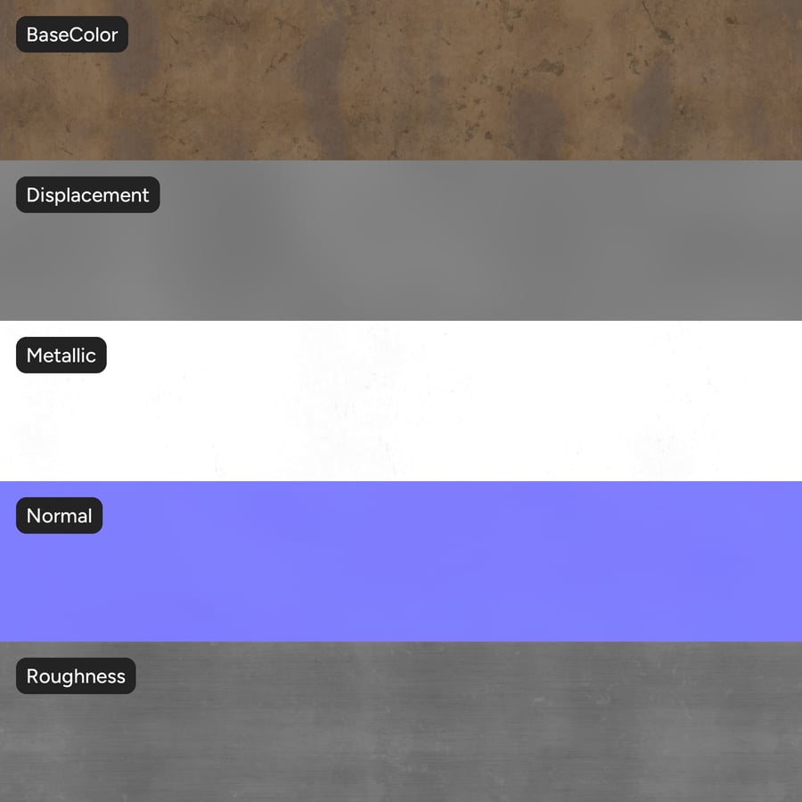 Gealtertes Messing Metallic Textur