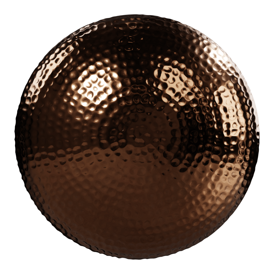 Radial Hammered Copper Texture