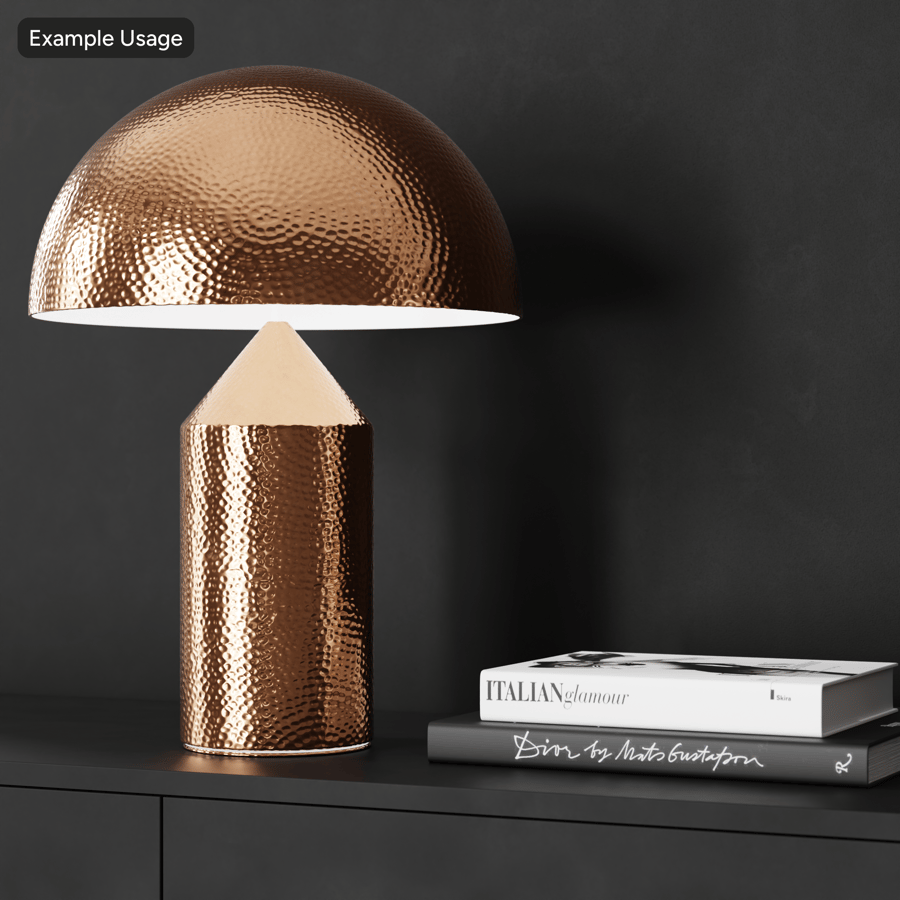 Radial Hammered Copper Texture