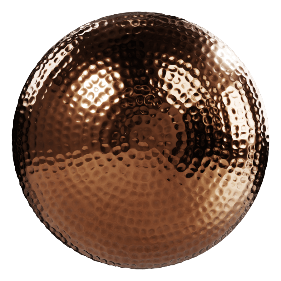 Radial Hammered Copper Texture