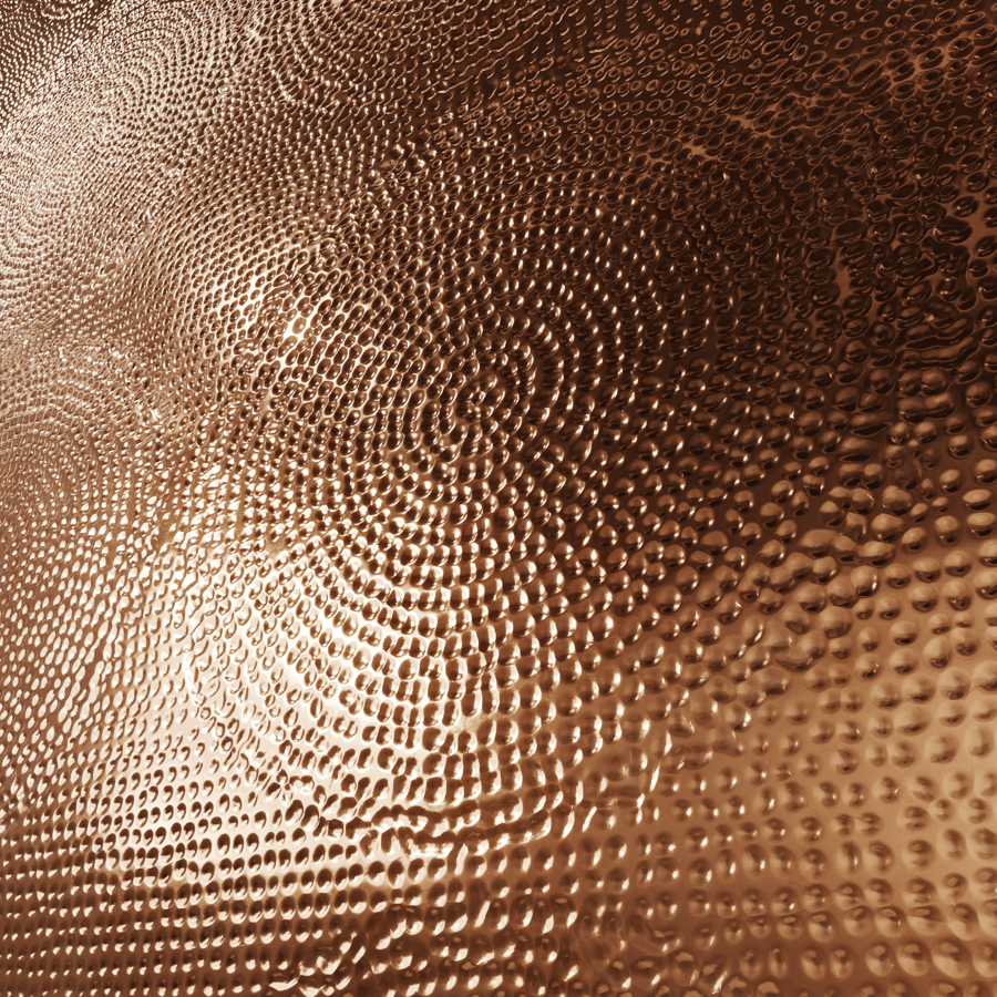 Radial Hammered Copper Texture