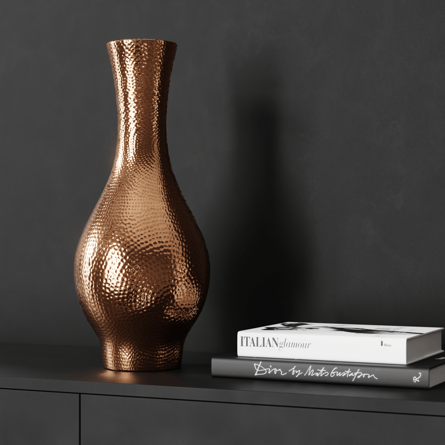 Radial Hammered Copper Texture