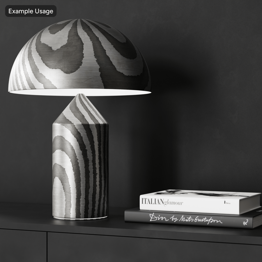 Tekstur Logam Baja Damaskus Metallic