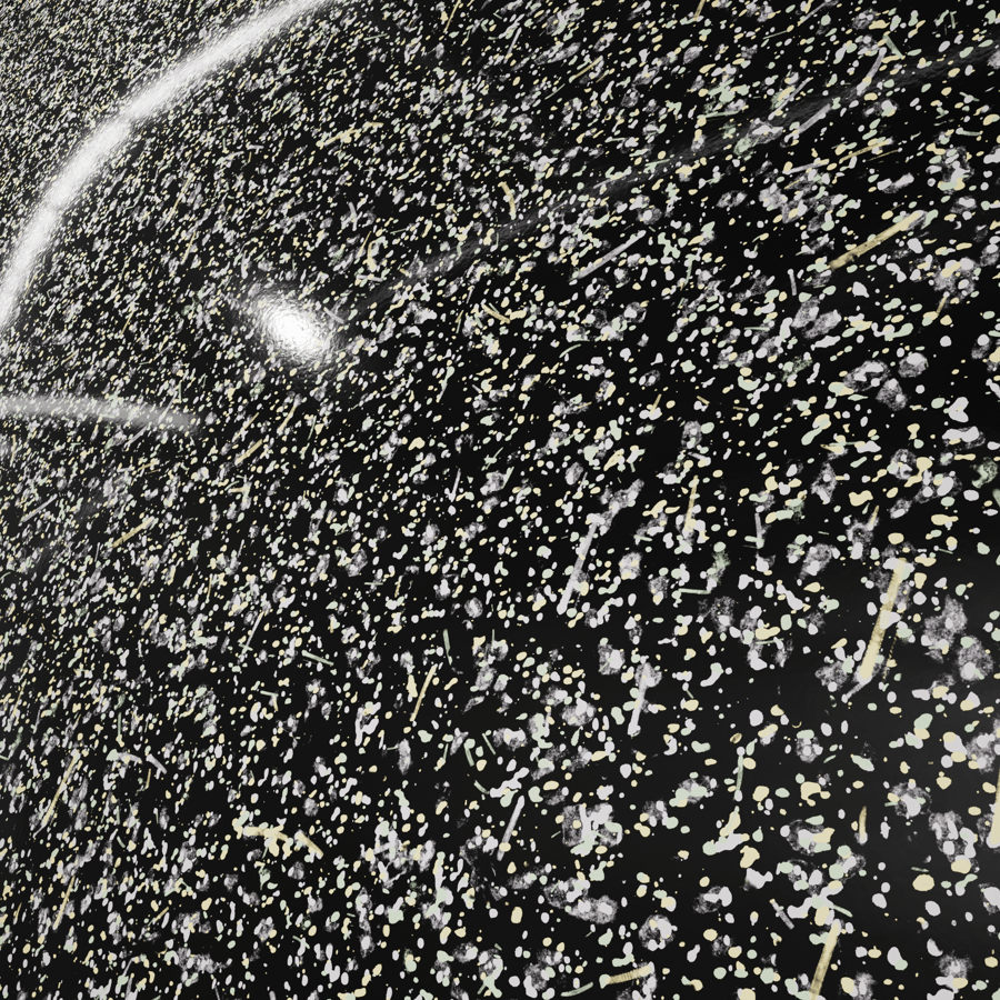 Gesprenkelte, metallische Textur, Black Starlight