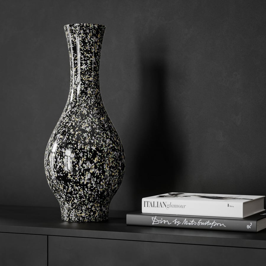 Gesprenkelte, metallische Textur, Black Starlight