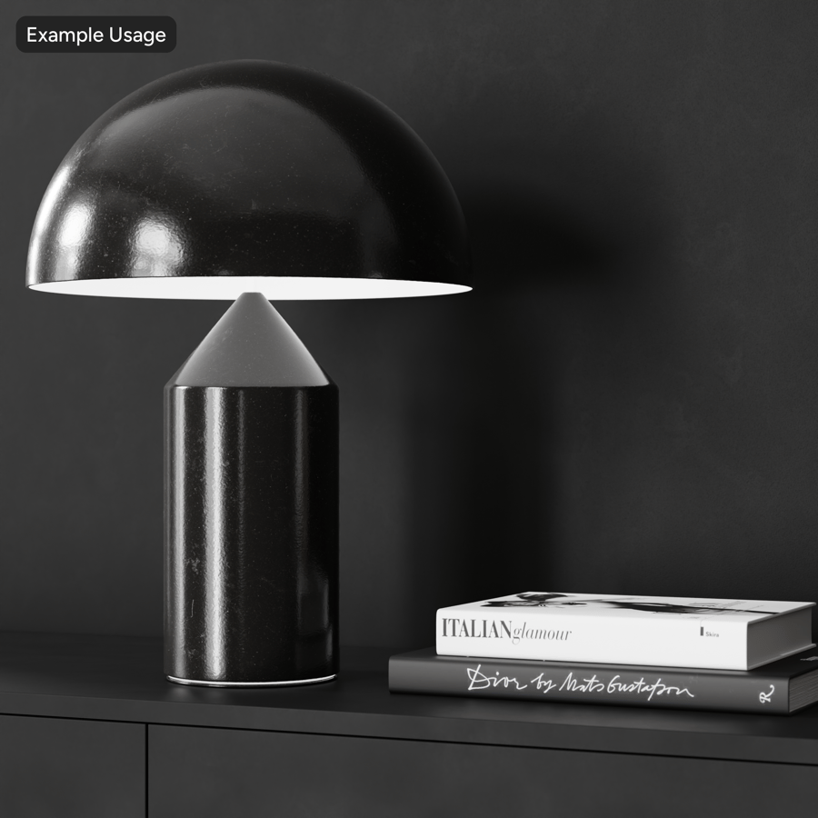 Полированная текстура Metallic, черный