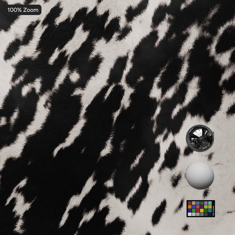 Cowhide Suede Texture, Black