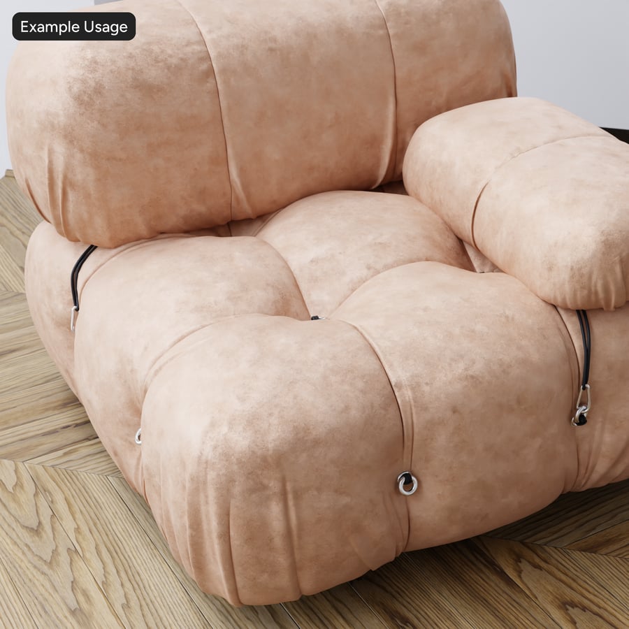 Tekstur Suede Berlubang, Coklat