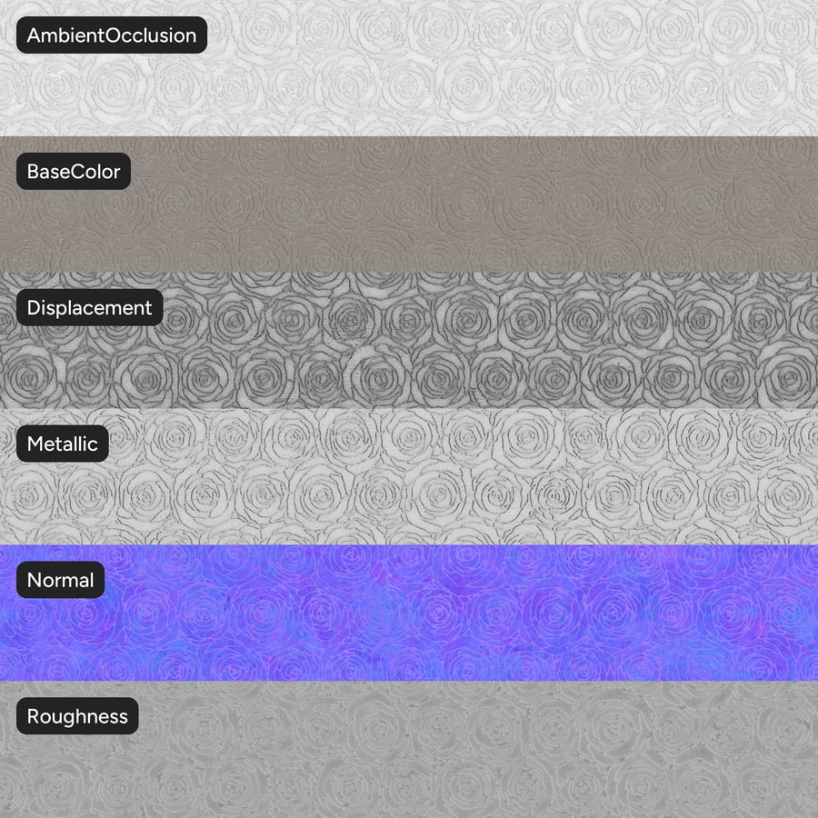 Geprägte Samttextur, Weiß