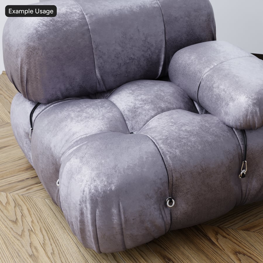 Рельефные вихри Metallic Velvet Texture, серый