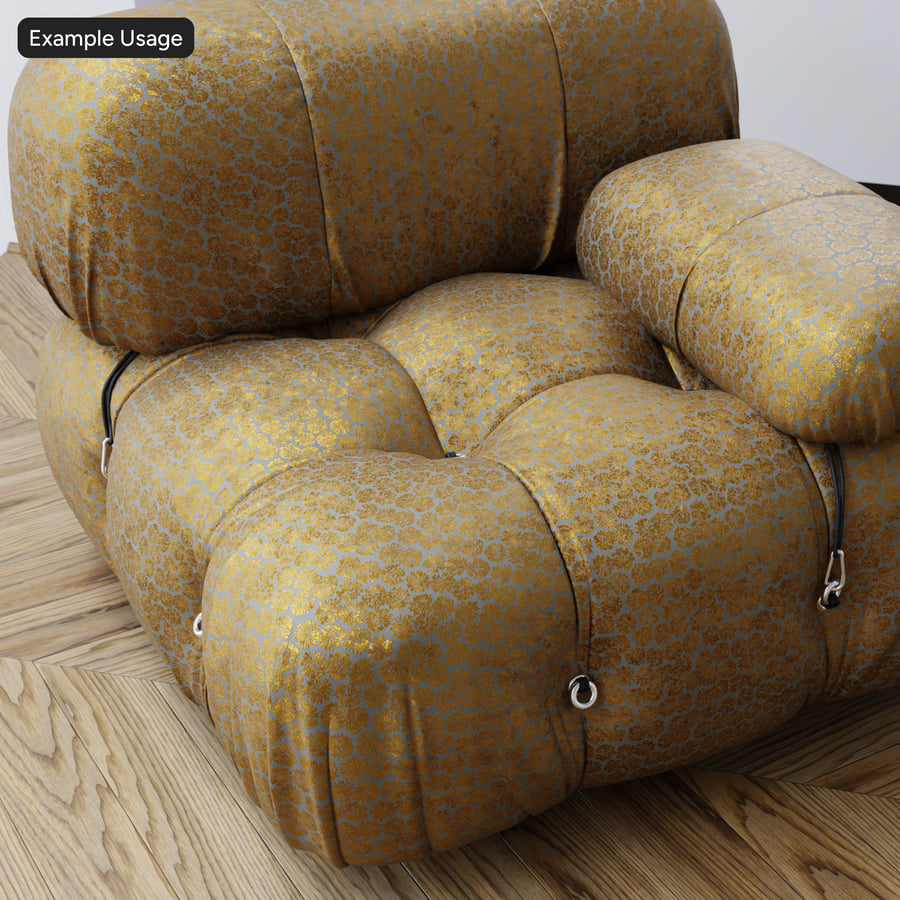 Embossed Bursts Velvet Texture, Yellow