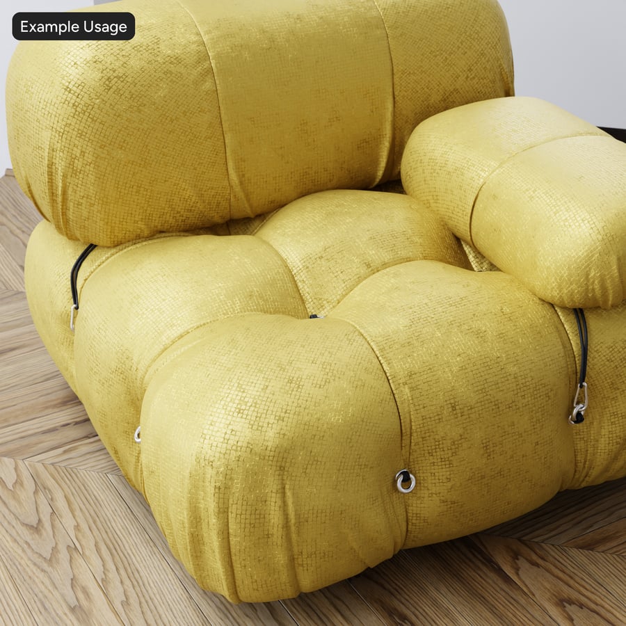 Textura aterciopelada, amarillo
