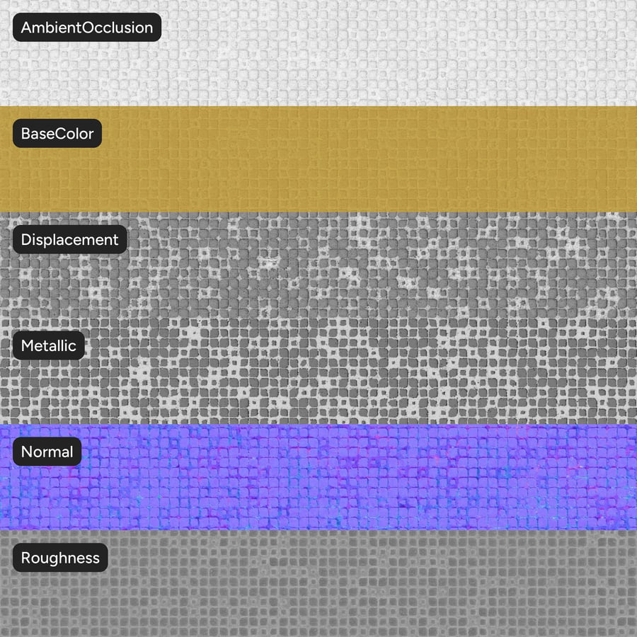 Textura aterciopelada, amarillo