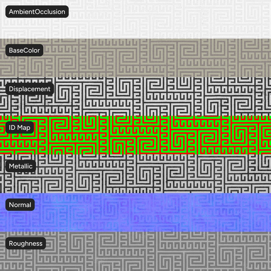 Reliéfní starořecká sametová textura, šedá