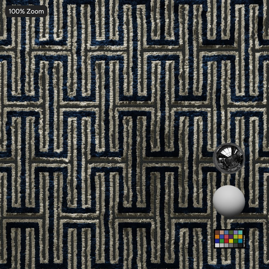 Sametová textura, modrá a bílá