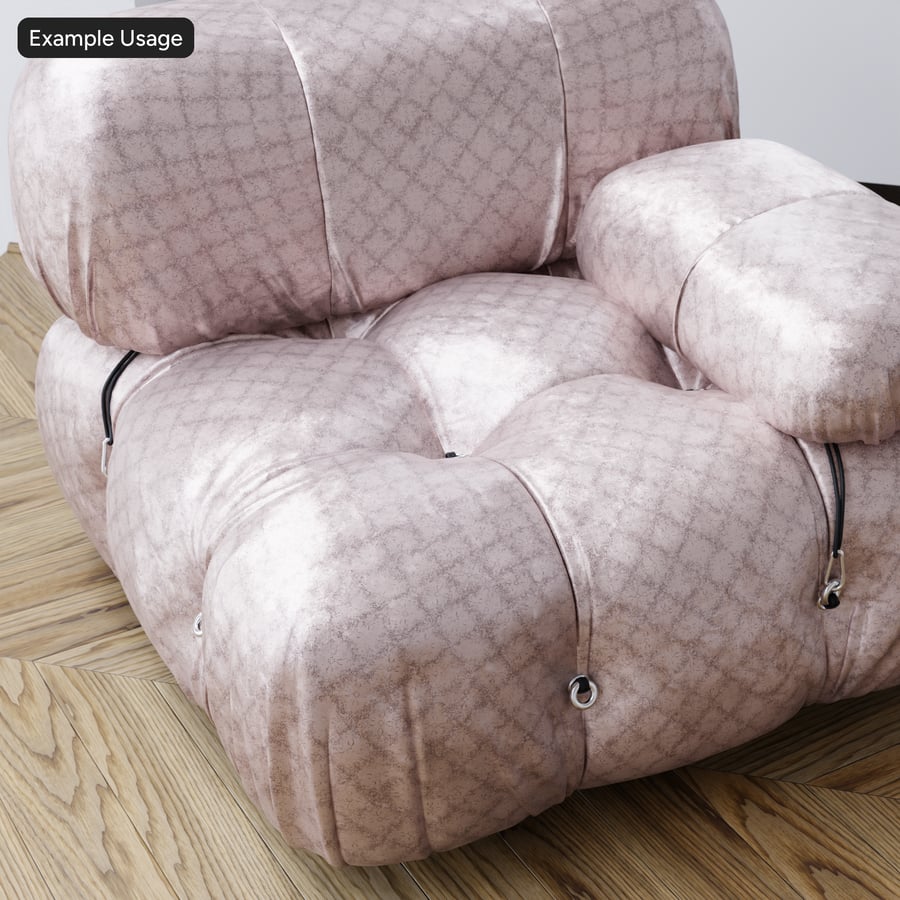 Terciopelo Damasco Estampado, Gris