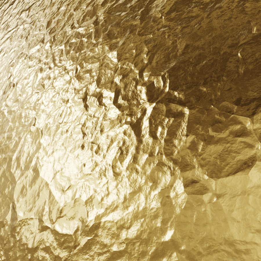Textura metálica en pan de oro