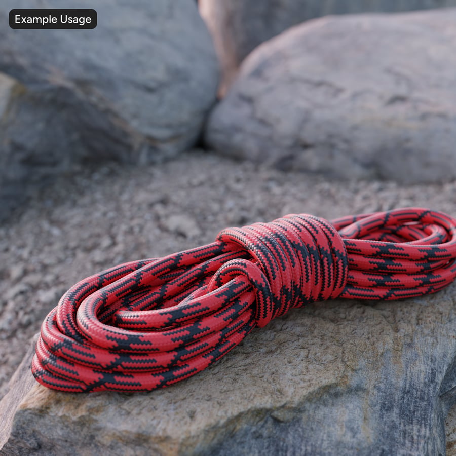 Tekstur Tali Panjat, Merah