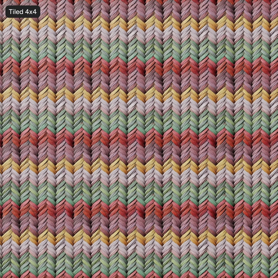 Twisted Rainbow Cotton Cord Texture