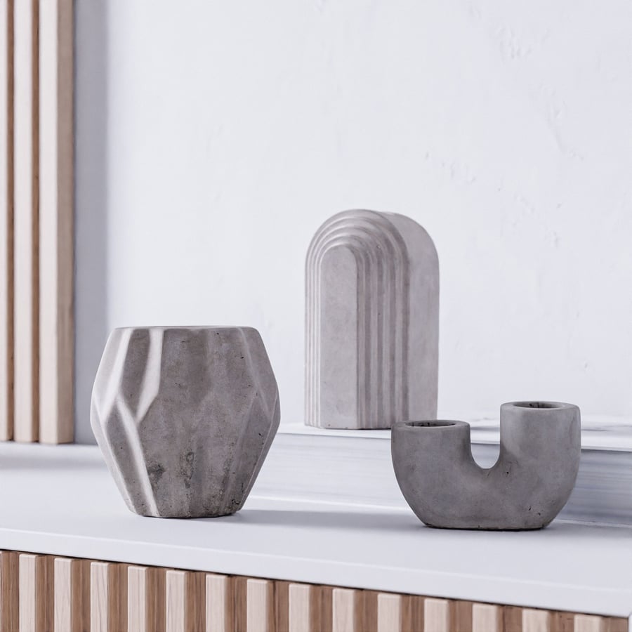 Σκυρόδεμα Arch Candle Holder Μοντέλα