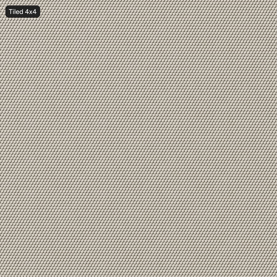 Penny Ronde Keramische Glanzende Tegelstructuur, Beige