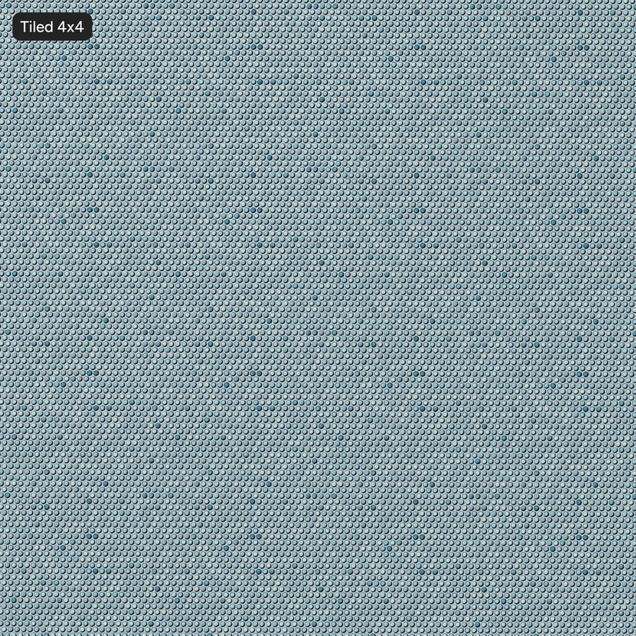 Penny rund keramisk blank kakelplatta textur, ljusblå