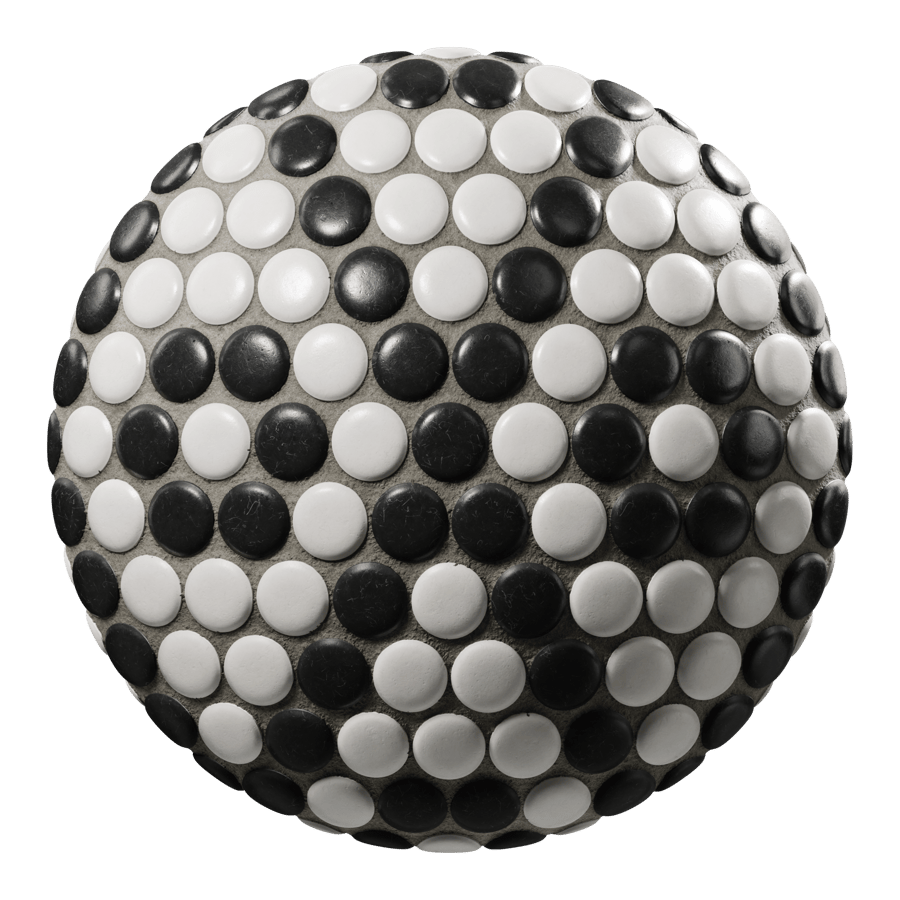 Penny Round Ceramic Glossy Tile Texture, Rhombus