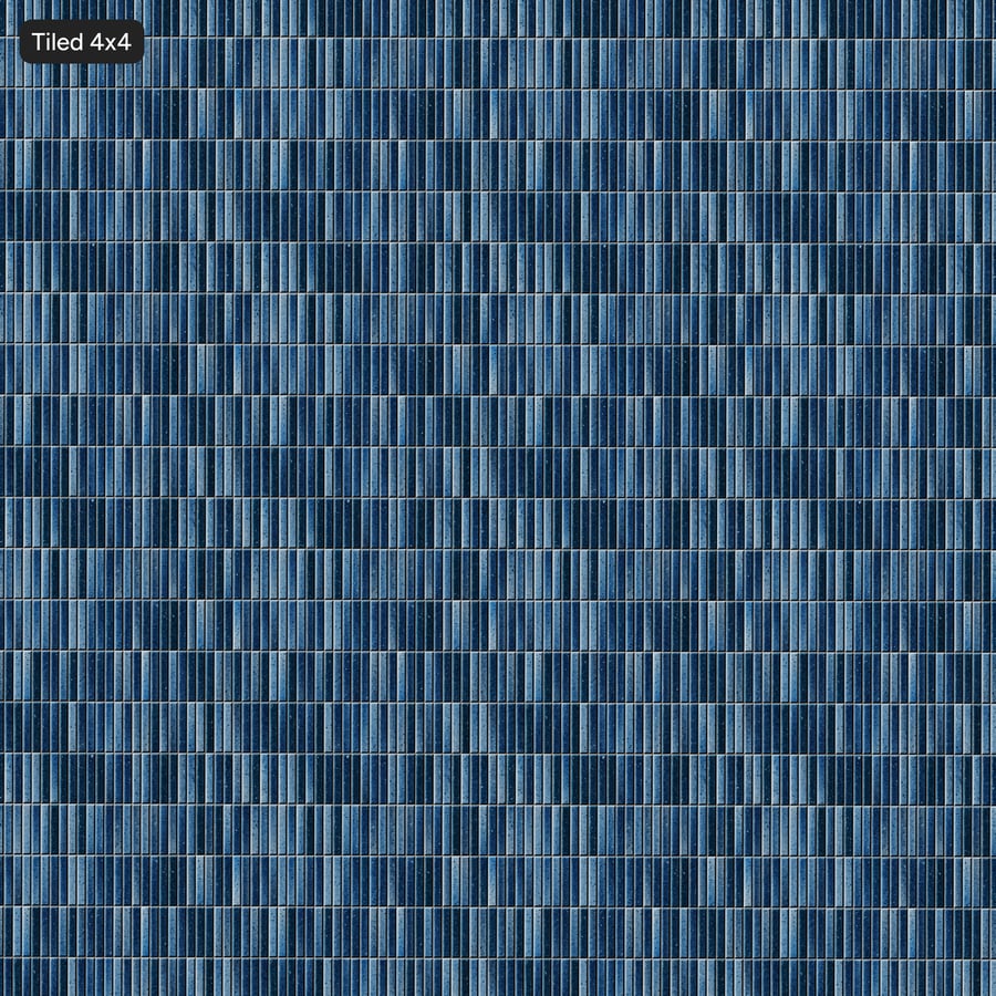 Yubi Keramik Glänzende Fliese Textur, Spotted Blue