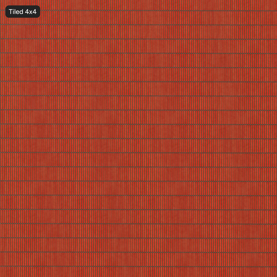 Yubi Ceramic Glossy Tile Texture, Red Orange