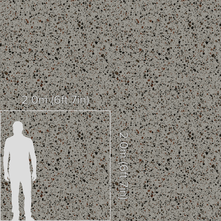 Large Chips Autumn Terrazzo Texture, vit