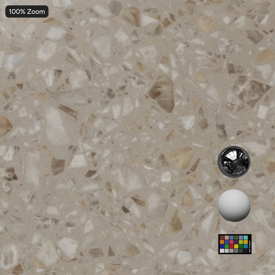 Textura Boho Terrazzo salpicada, bege