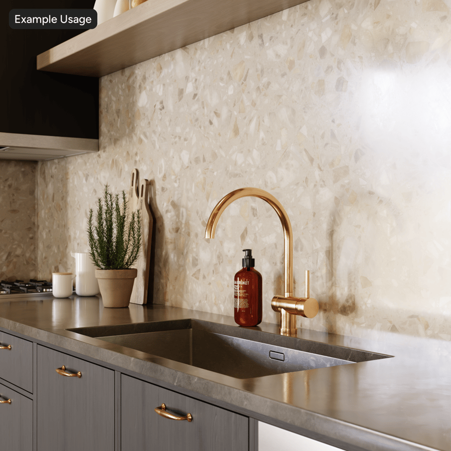 Textura Boho Terrazzo salpicada, bege