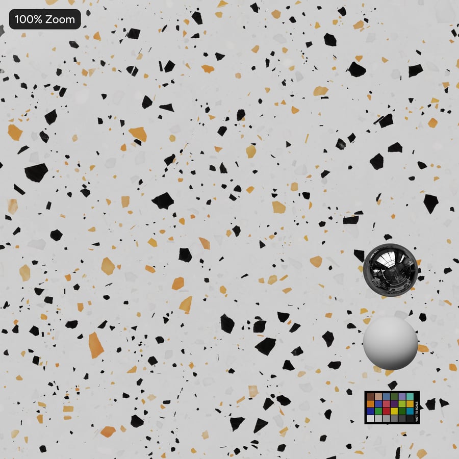 Textura Speckled Coal Terrazzo, branco