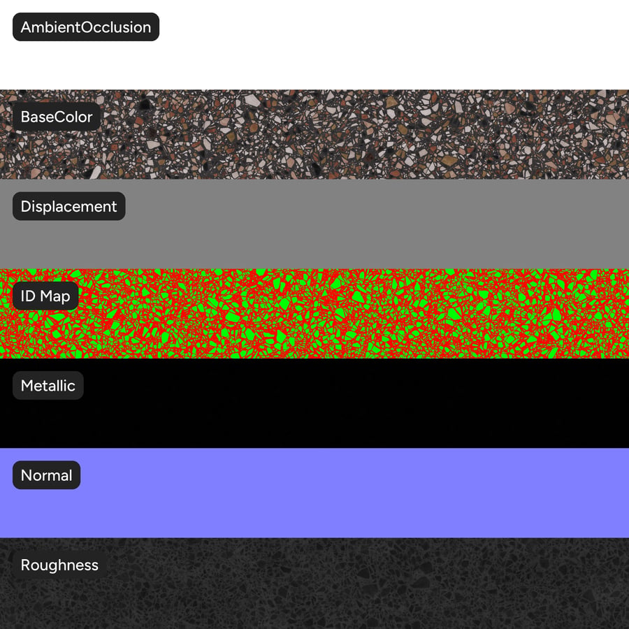 Speckled Terracotta Terrazzo Texture, Brown