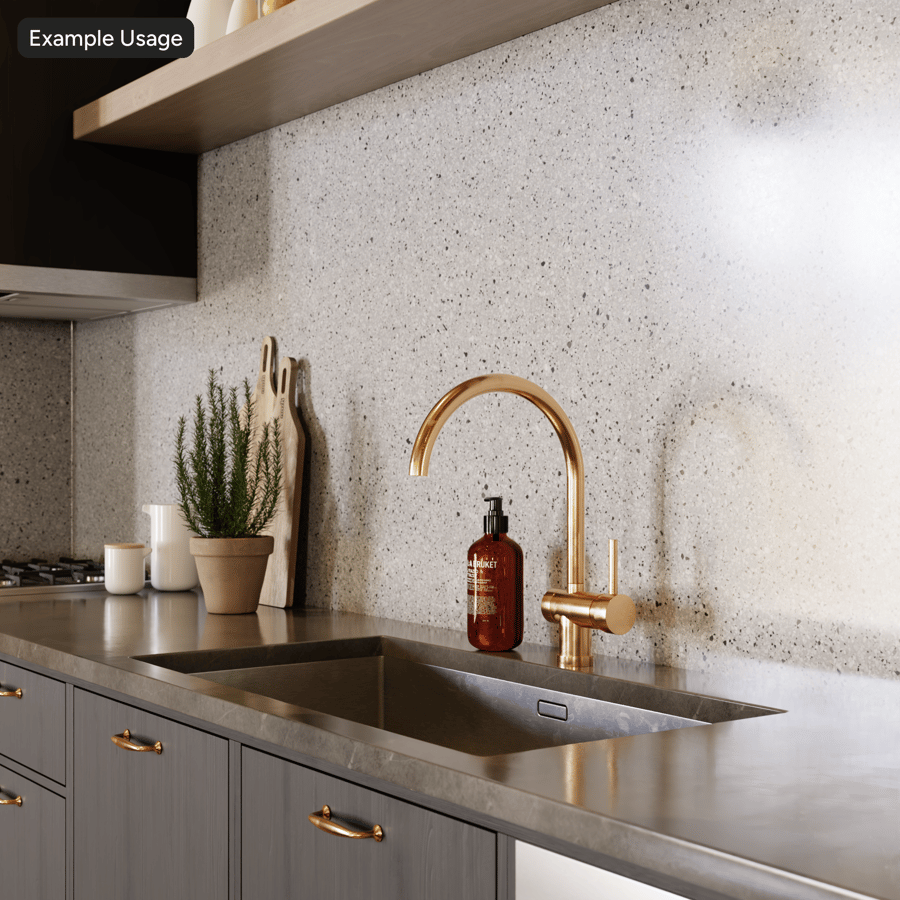 Tekstur Terrazzo Berbintik-bintik Halus, Abu-abu