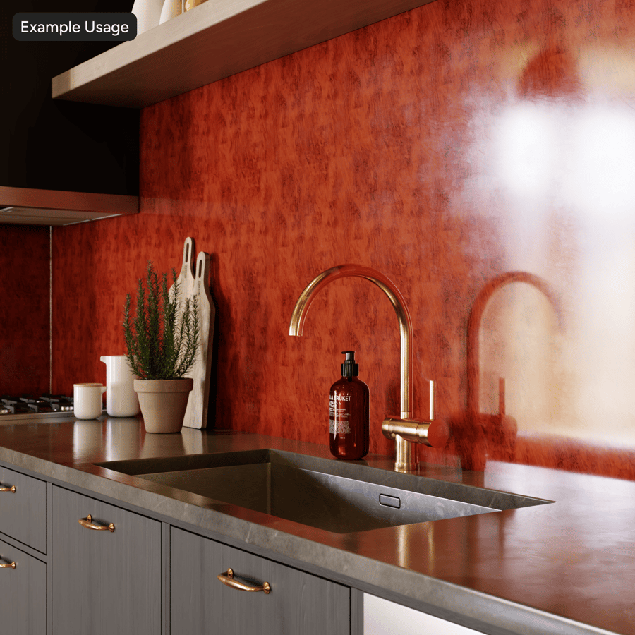 Spazzola Cloudy Texture in plastica bachelite, rosso