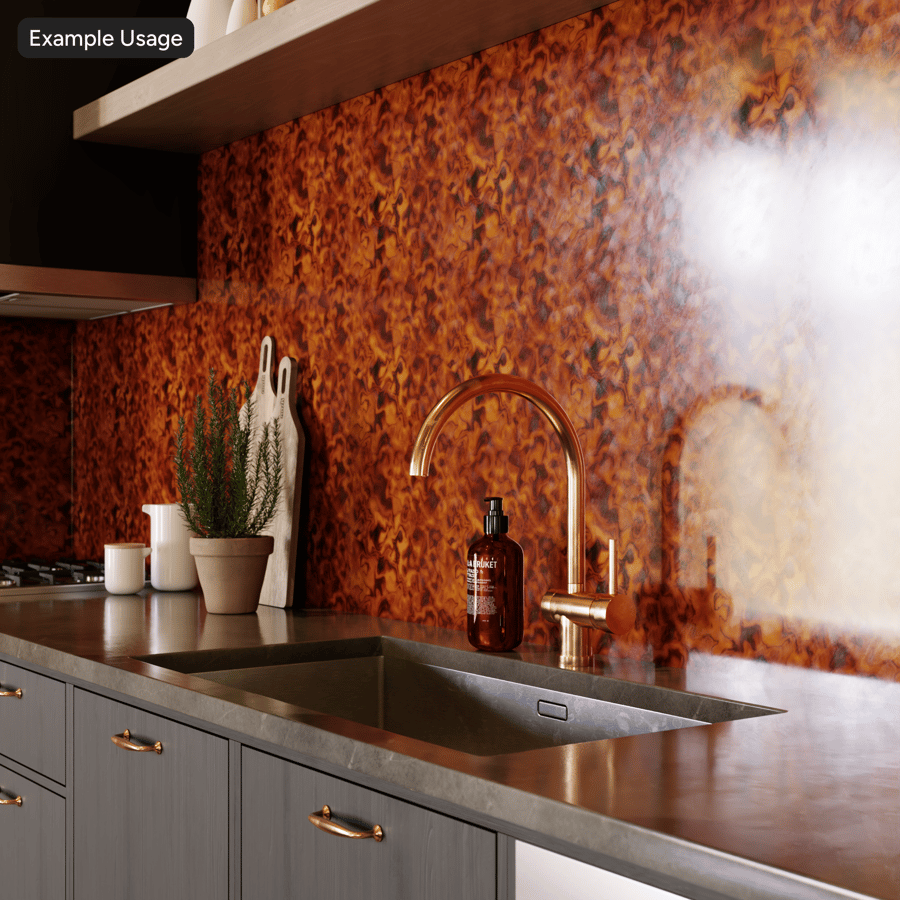 Texture vorticosa in plastica bachelite, marrone