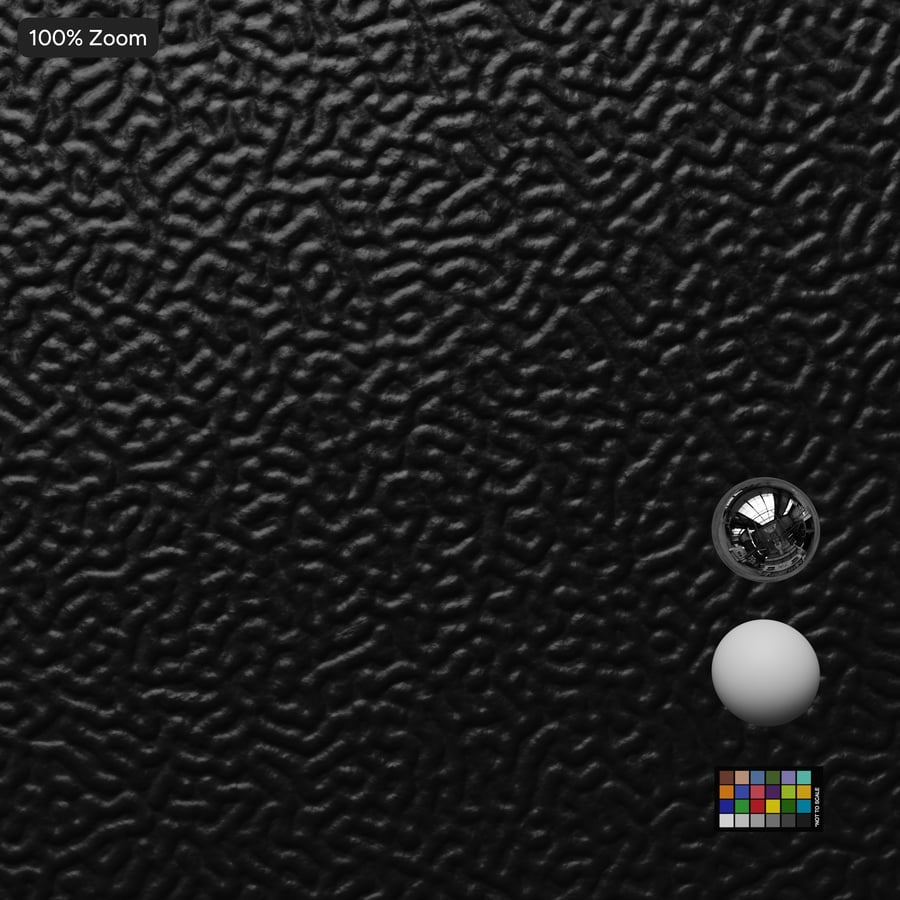 Molde Remolino Textura Plástica, Negro