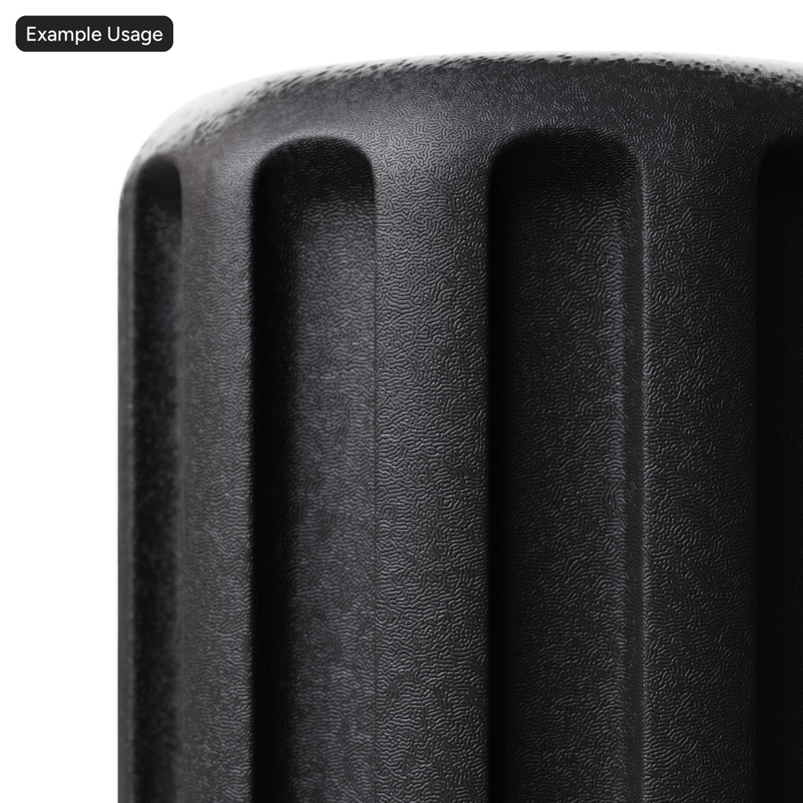 Stampo a vortice piccolo in plastica, nero