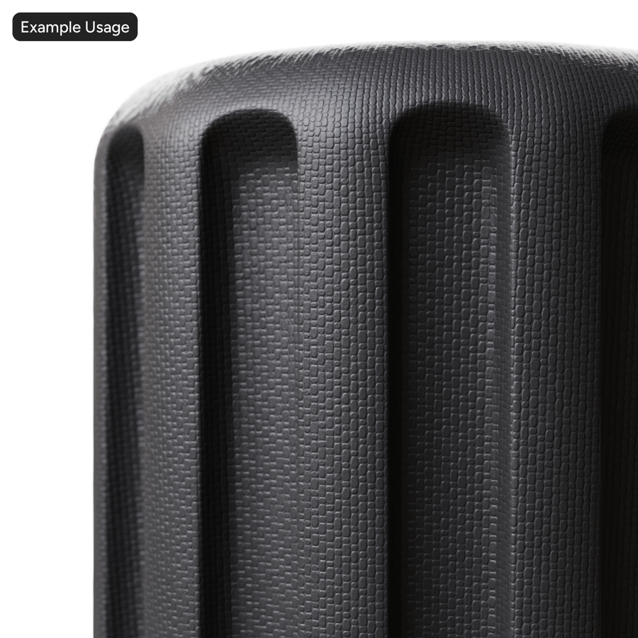 Molde Punto Vertical Textura Plástico, Negro
