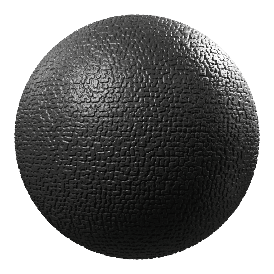 Organic Dot Mold Plastic Texture, Black