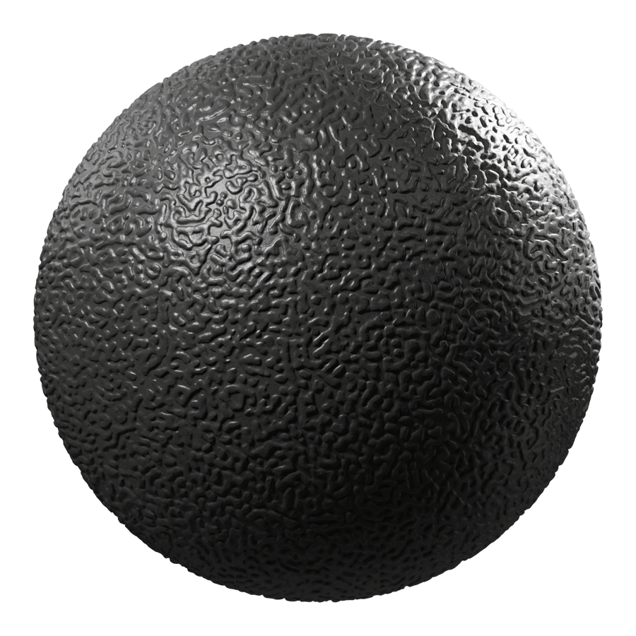 Swirls Dot Mold Plastic Texture, Black