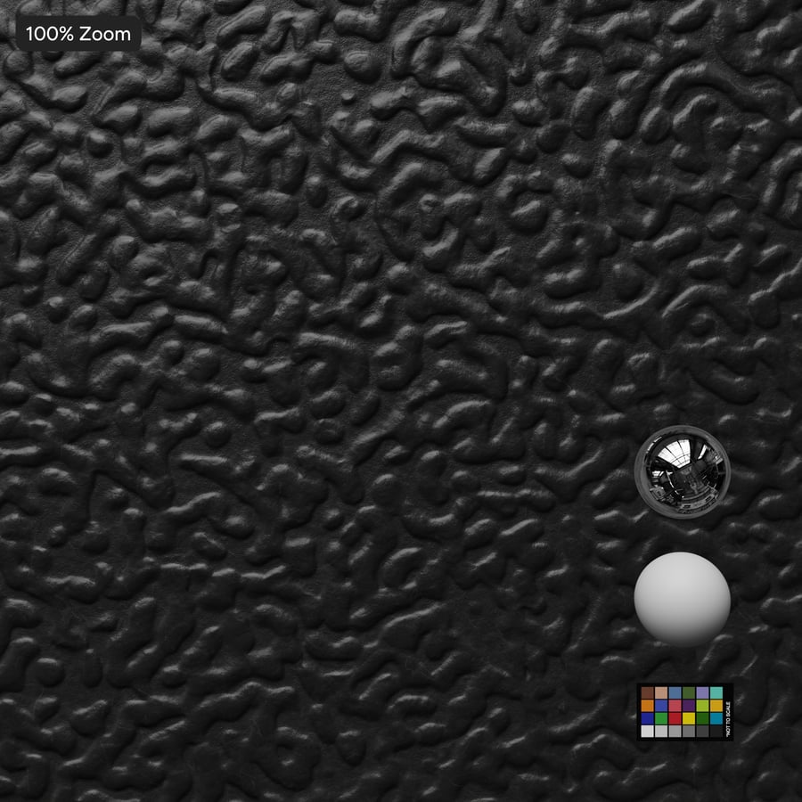 Molde de pontos Swirls Textura Plástica, Preto